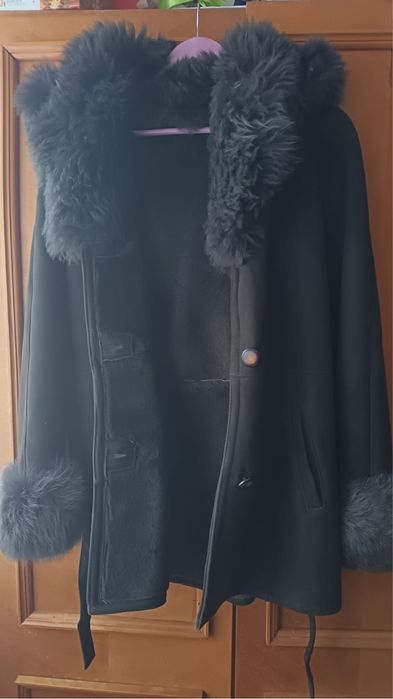 Cojoc dama  maro-blana