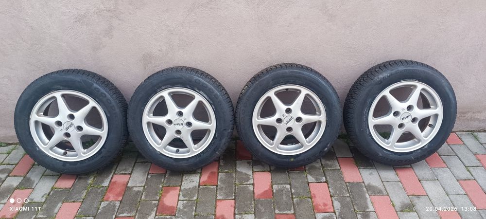 Vând cauciucuri cu jenti pe 14