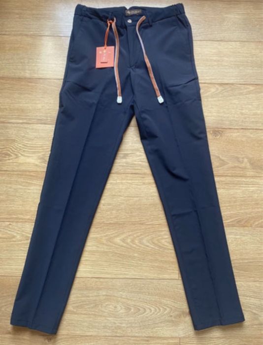 Pantaloni noi Loro Piana | Marimea 33 | Bleumarin