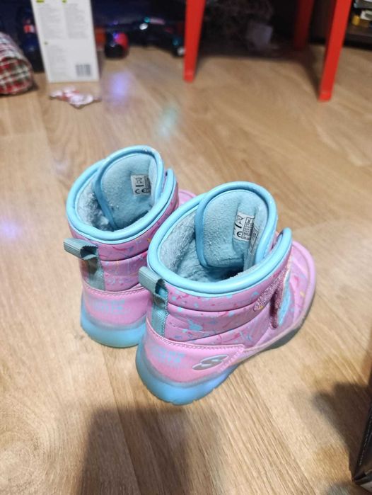 Ghete Skechers roz, Illumi-Brights marimea 24