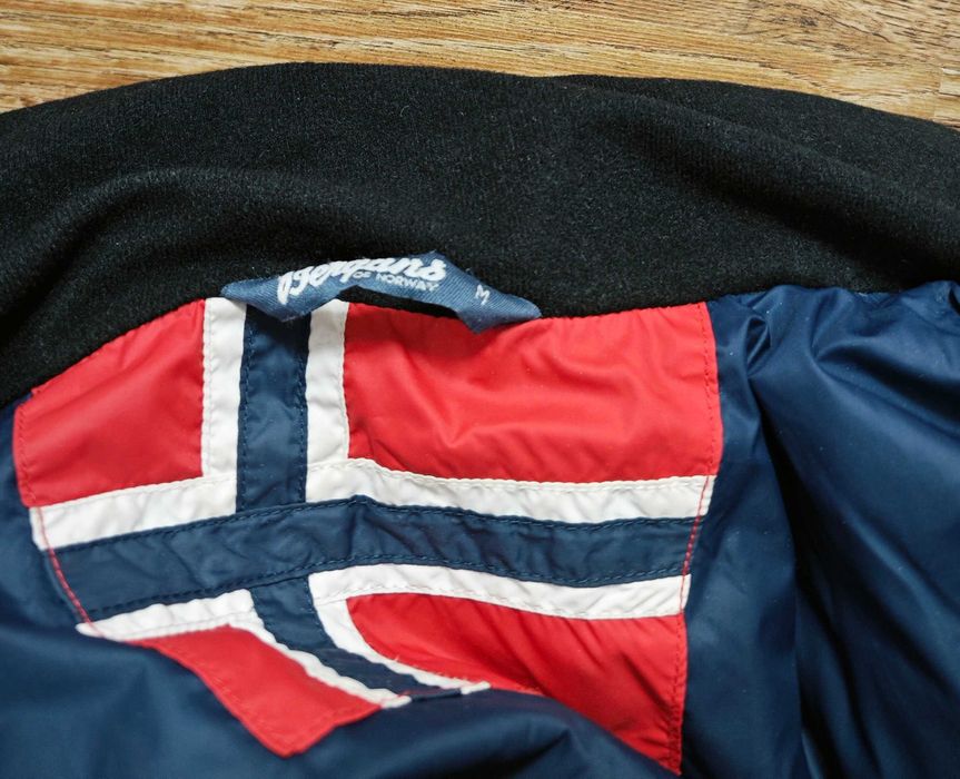 Bergans Оригинално дамско пухено дълго яке Parka с качулка размер М