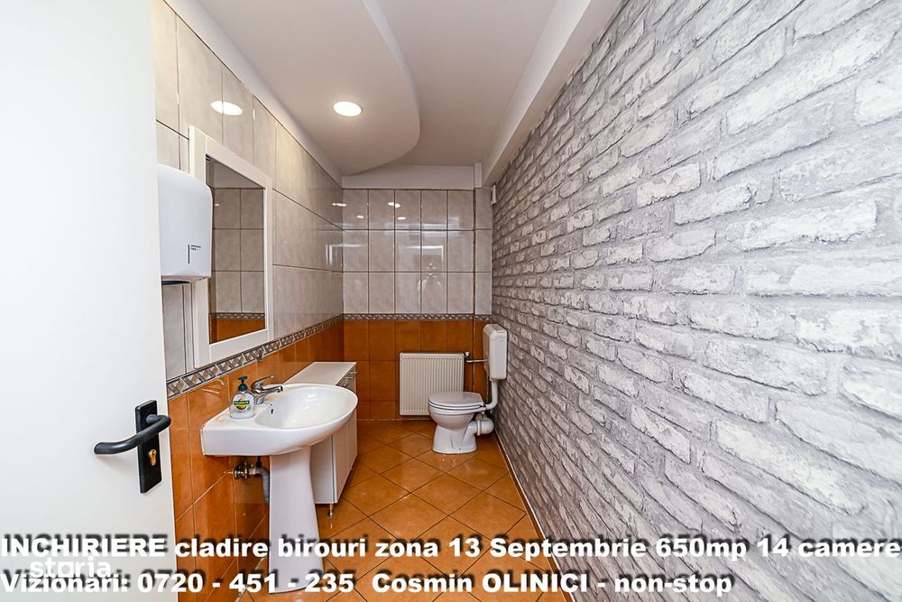 Spatii birouri de inchiriat zona 13 Septembrie I S+P+3 I 650 util