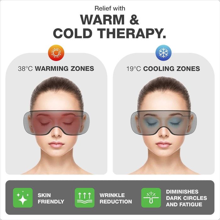 Оригинален акумулаторен масажор за очи Donnerberg NEO | Топъл и студен