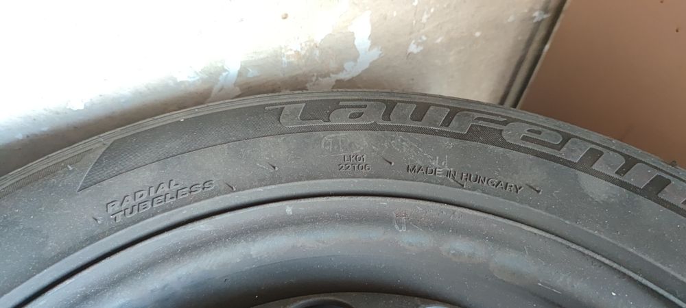 4 buc: Jante tabla 5x100 pe 16 inch, echipate cu anvelope 205/55R16
