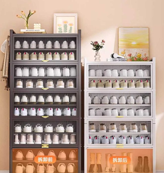 Обувной шкаф /Сдвижные дверцы без пыли/компактная обувница