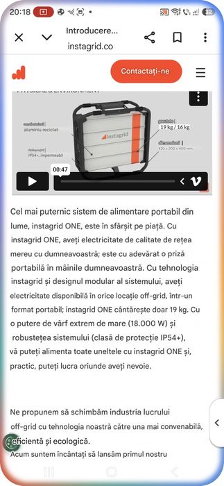 Sursa mobila  instagrid