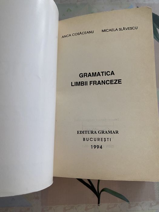 Gramatica lb. franceze-Anca Cosaceanu