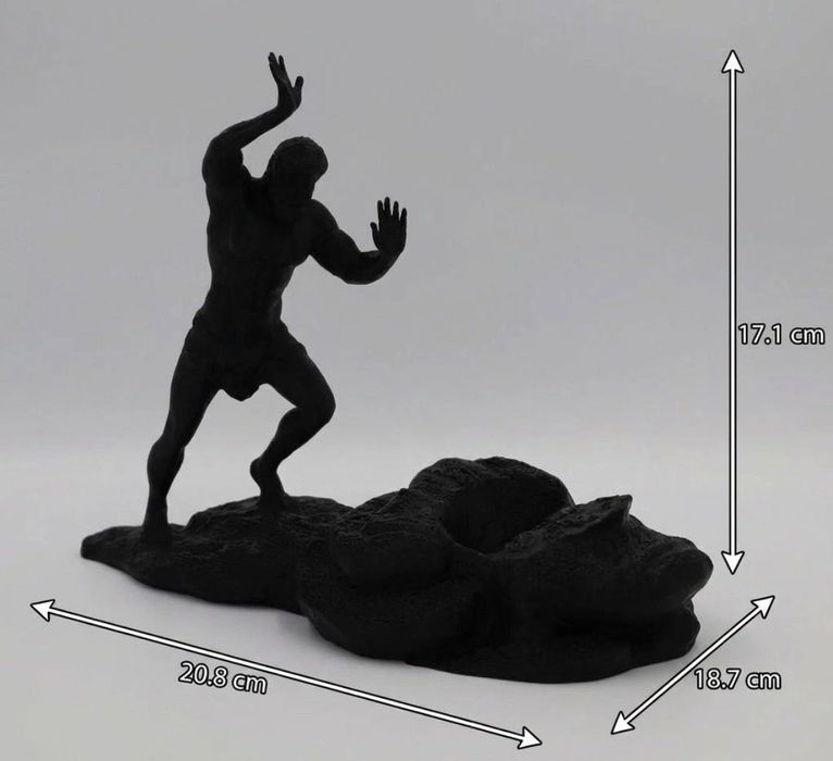 Луксозна поставка стойка за вино и уиски "Сизиф" - Уникален подарък за мъж жена колега приятел статуетка фигура декорация митология арт изкуство