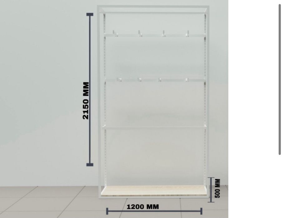 Продаю торговый стеллаж в стиле лофт