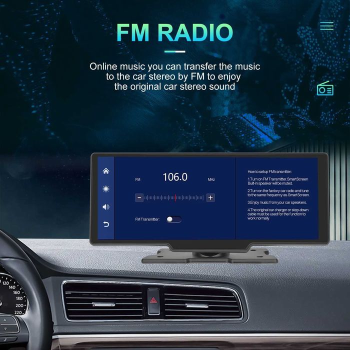 Мултимедия с Carplay & Android гласово управление  BТ4.1 Mirrorlink