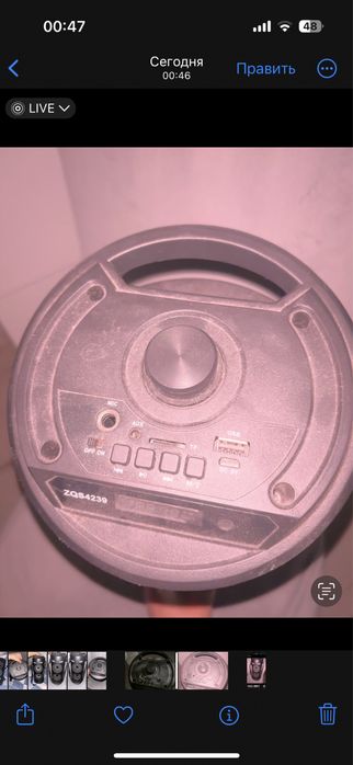 Колонка с микрофоном