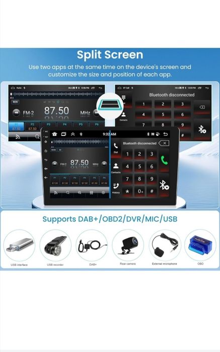 Navigaţie Android 2G + 64G, 2 DIN, VW Polo