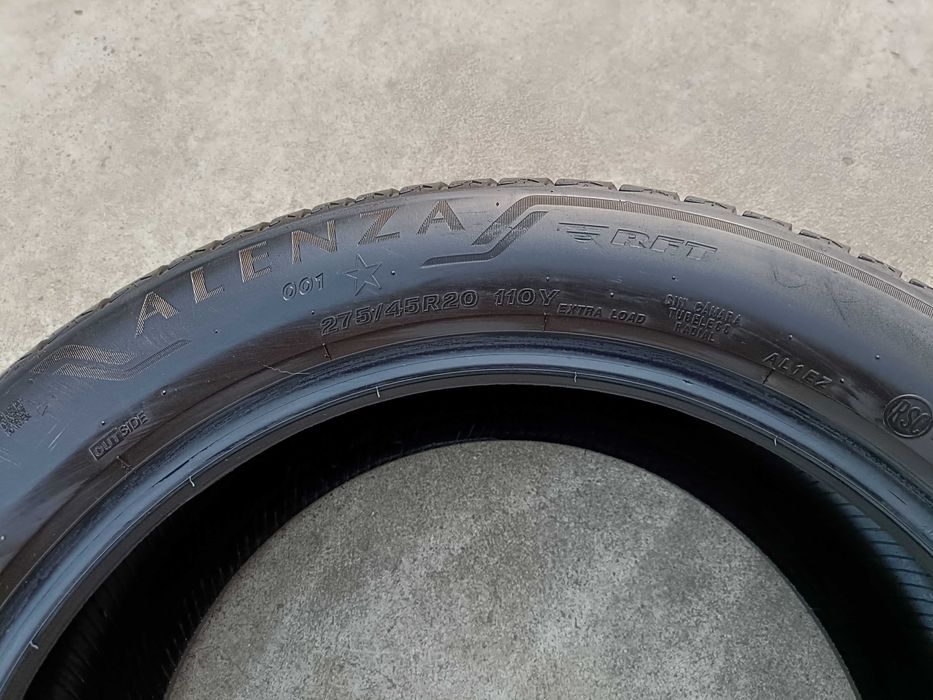 O anvelopa de vara 275 45 20 bridgestone alenza 001 run flat dot 2022