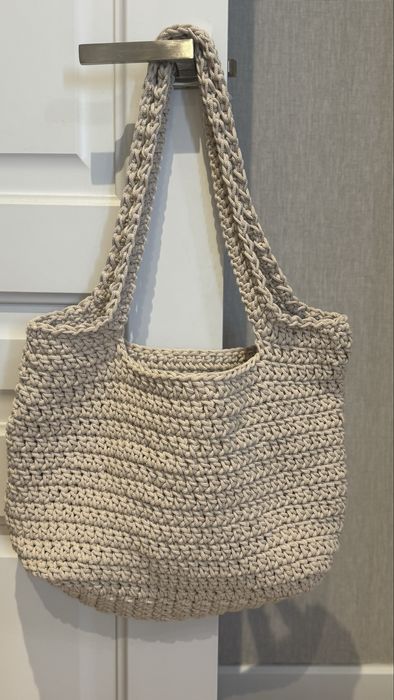 Шоппер вязанный ручная работа