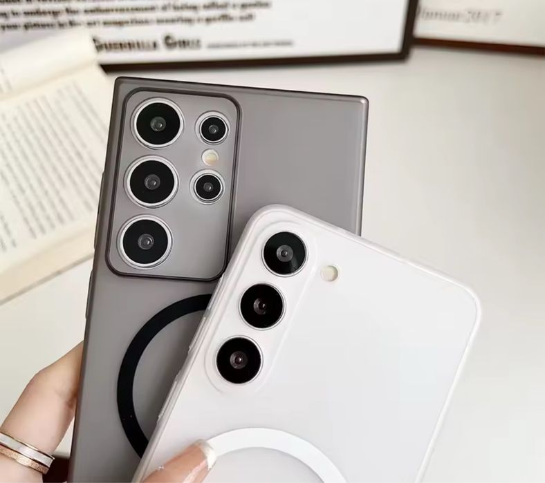 Samsung S25/PLUS/ULTRA/S24/S24 PLUS Husa Folie Magsafe Hard Super Slim