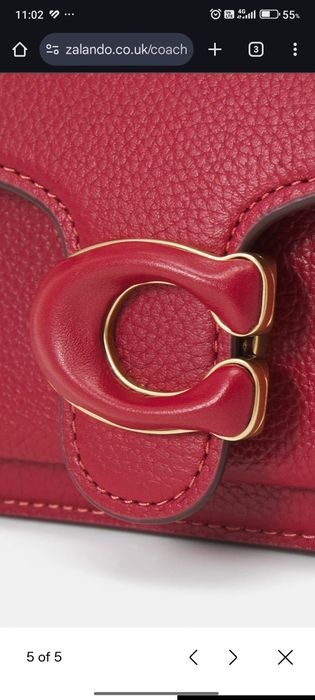 Дамска чанта COACH TABBY 20 BAG, червена