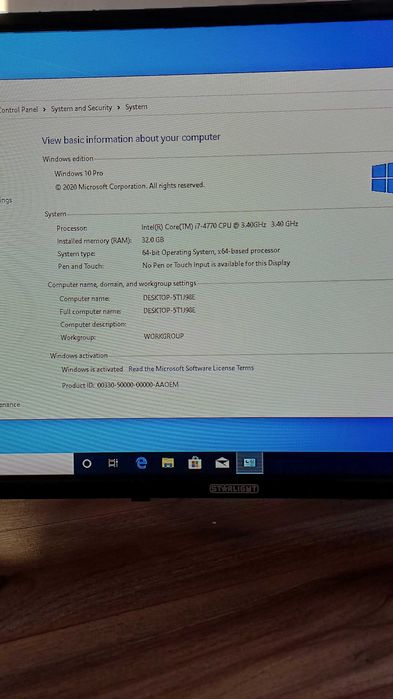 PC Performant i7 4770, 32GB RAM, RX550, SSD + HDD