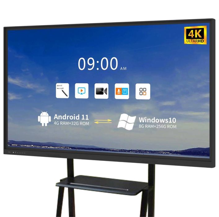 65 Interaktiv doska Android 11 4G, 32 GB 10 -avlid DDR IV 8GB / 256