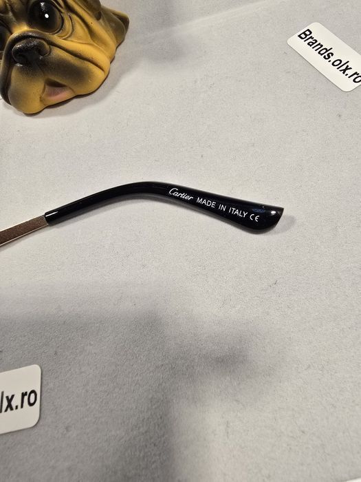 Set Ochelari de soare Cartier, Gold Frame, Blue Lenses, 8809