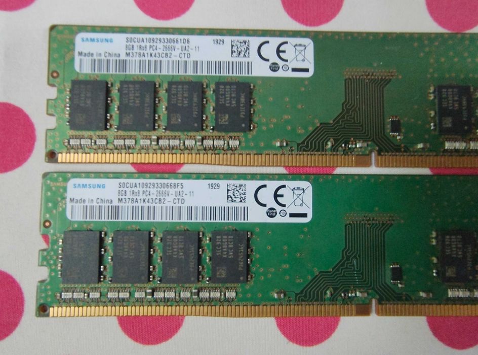 Kit Memorie Ram Samsung 16 GB (2x8) DDR4 2666MHz.