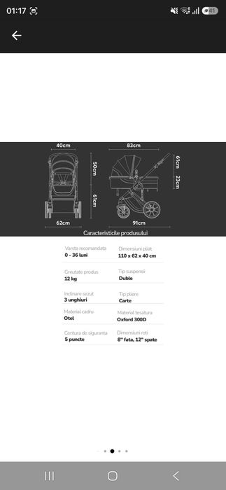Carucior mavio 3 in 1