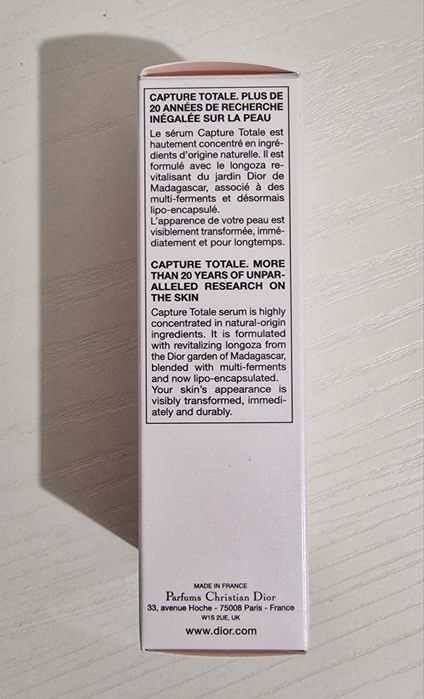 DIOR Capture Totale Le Serum Hyalu shot Backstage Foundation Сенки