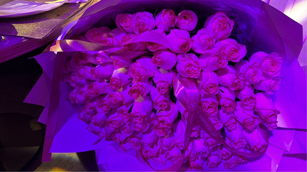 Цветы 101шт 70см