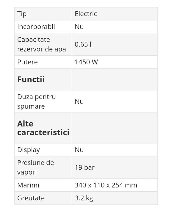 Aparat cafea Cremesso Uno+30 capsule