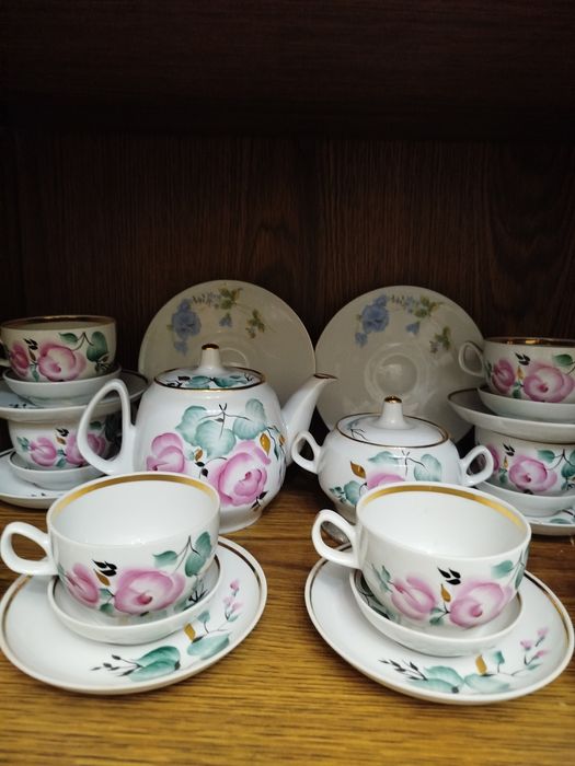 Чайный сервиз советский раритет Розы
