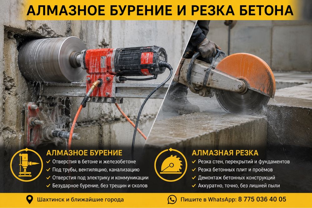 Алмазное бурение и резка бетона