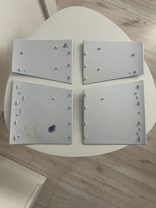 Panouri laterale originale PlayStation 5 Slim albe (Gravate) – Impecabile
