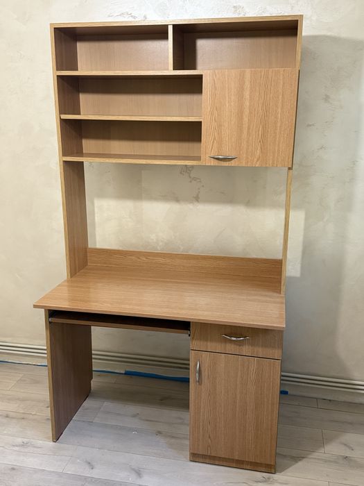 Birou cu biblioteca lemn STEJAR MDF