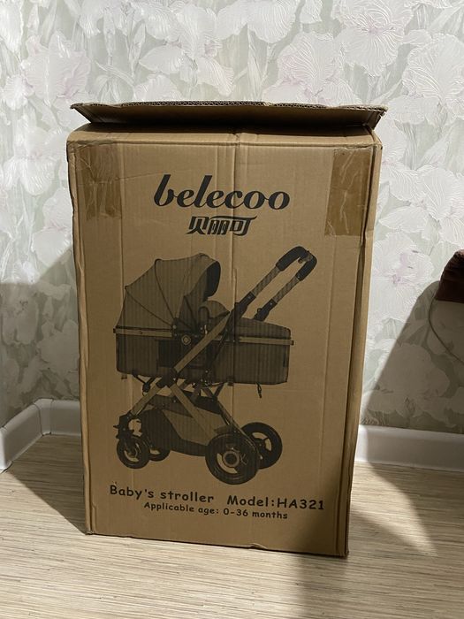 Коляска трансформер Belecoo 321, черный