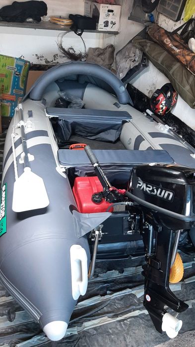 Комплект Лодка Cladiator e 350 pro,лодочный мотор parsun.