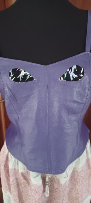 Top din piele naturala