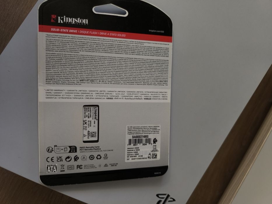 SSD Kingston A400 новый
