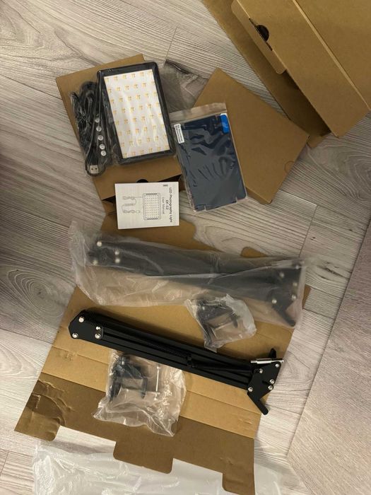 Set 2 panouri LED foto video dimabile — iluminare studio, YouTube, TikTok, streaming
