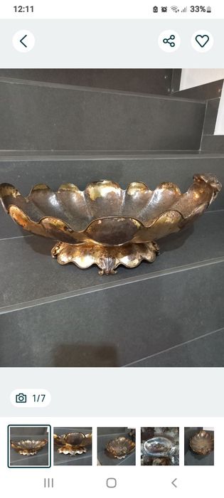 Fruptieră argintata mare