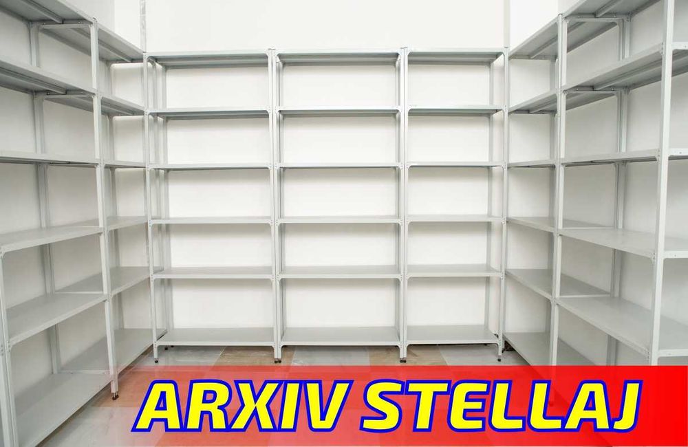 Polkaly stellaj, arxiv tokchasi Акция, метал архивный стеллаж