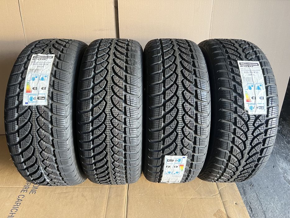 4 jante de mercedes cu anvelope 225/55/16 Bridgestone NoI