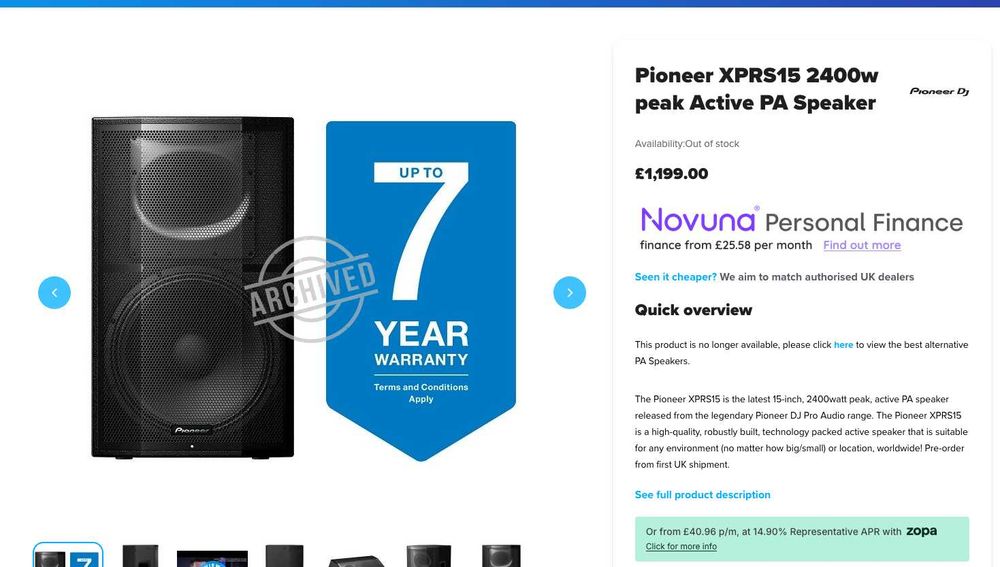 Pioneer XPRS 15 , активни 4 броя