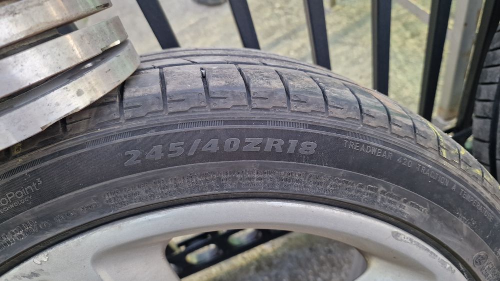 Jante aliaj 18' Audi A6,A8,A4 + anvelope Vara 245 40 18