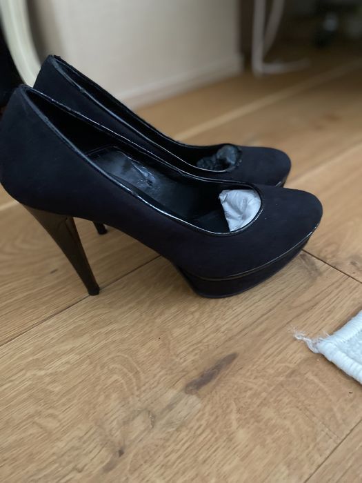 Pantofi nunta negri eleganti