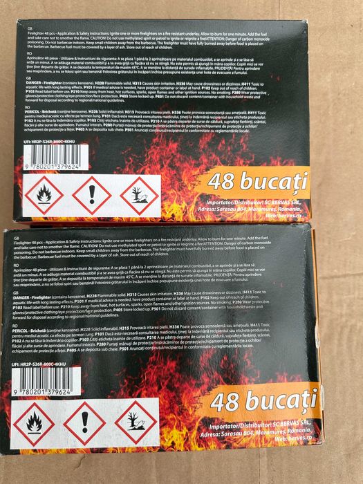 Cub aprins focul sau BBQ - capsula solida 48 buc