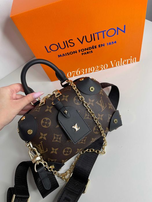 Geanta Louis Vuitton - Petite Malle Piele imprimeu Monogram