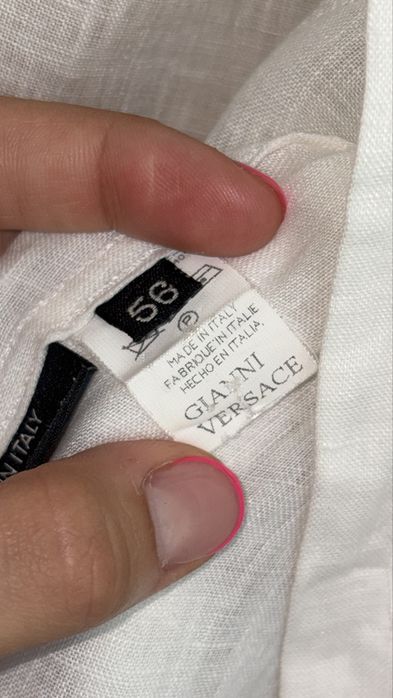 Versace бяла риза