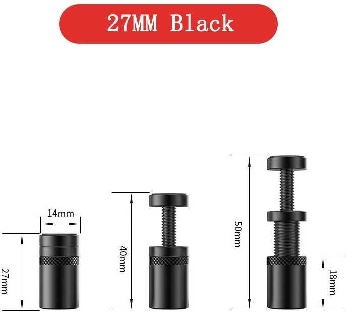 Стойка за видео карта, черна, от 27мм до 120mm