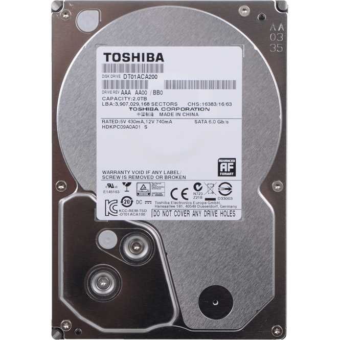 Продам жесткий диск TOSHIBA 2T