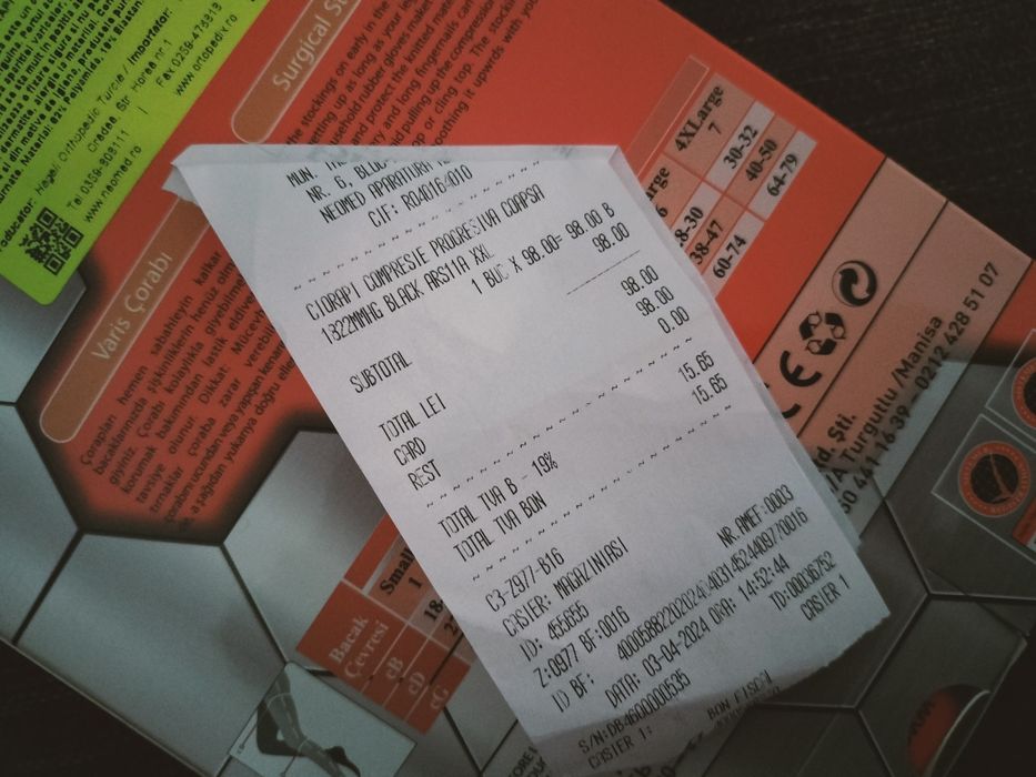 TRANPORT GRATUIT!Ciorapi coapsă compresivi varice damă 18/22,M.5.