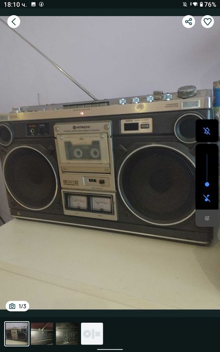 Радиокасетофон Hitachi ,модел TRK -8180E  ориг. произведен в Япония